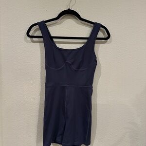 Navy Women's Athletic Shorts Jumpsuit